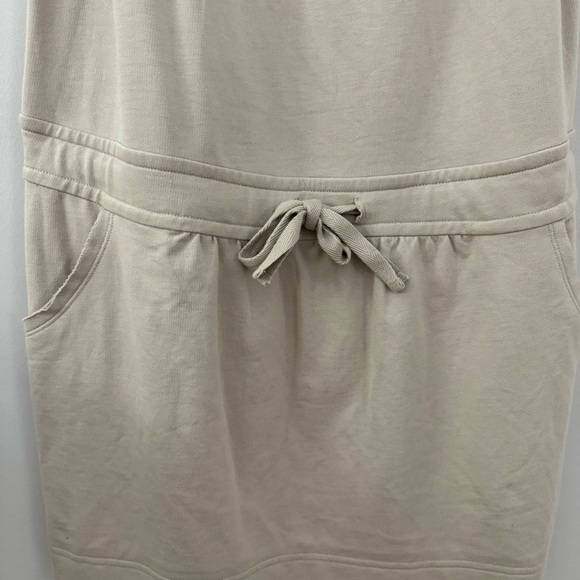 NWT Victoria Secret Cream Textured Design Adjustable Drawstring Cover Up Dress - Picture 3 of 8
